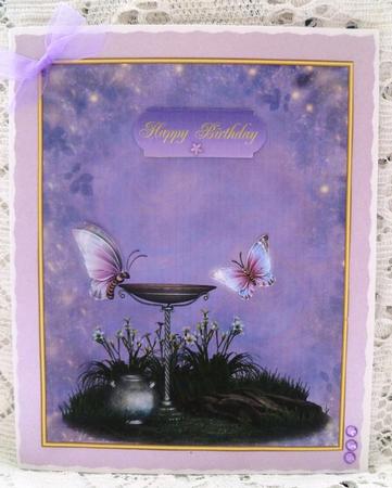 Night Time Butterflies Card Topper by Maz Kfk
