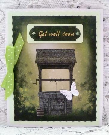 'wishing You Well' Card Topper by Maz Kfk