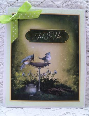 'two Little Birds' Card Topper by Maz Kfk
