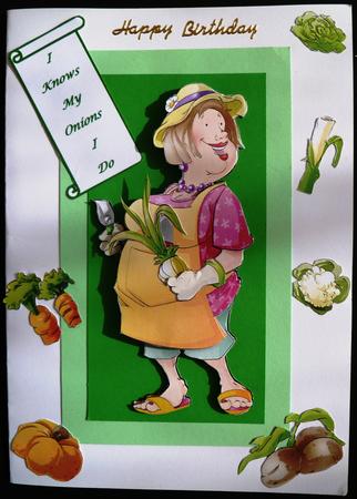 Gardening/allotment Lady Decoupage Sheet. by Maz Kfk