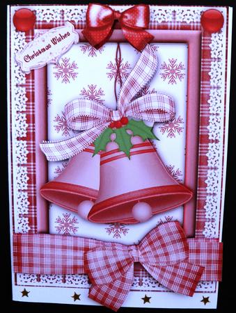 Christmas Bells 2 A4 Card Front by Maz Kfk