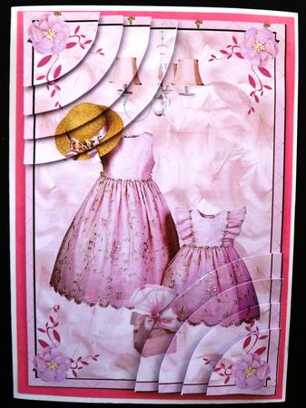 Little Pink Dresses Rounded Corner Stacker by Maz Kfk