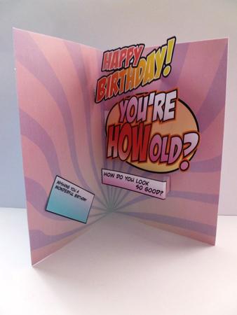 You're How Old? Pop Up Birthday Card by Maz Kfk