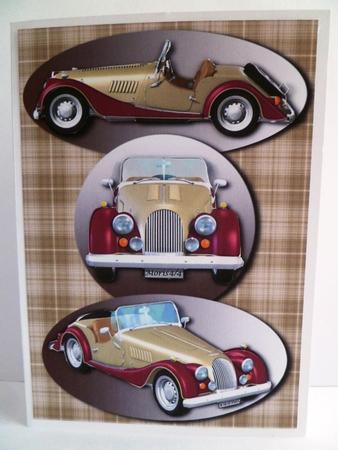 Classic Car - Morgan + Decoupage by Maz Kfk