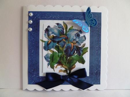 Beautiful Blue Iris Pyramid Topper by Maz Kfk
