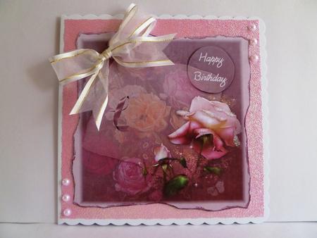 Beautiful Vintage Floral in Pink by Maz Kfk