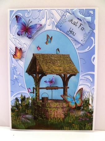 Wishing Well, Butterflies & Shimmering Frame by Maz Kfk