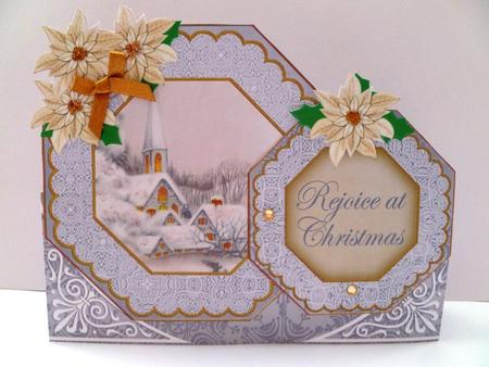 Ice Church Rejoice at Christmas Double Octagon Card Kit by Maz Kfk