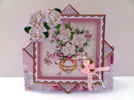 Wedding Rings Rose Diamond Card Mini Kit by Maz Kfk