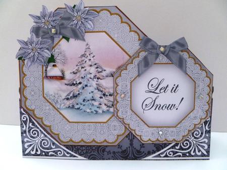 Snow Tree Let It Snow! Double Octagon Card Kit by Maz Kfk