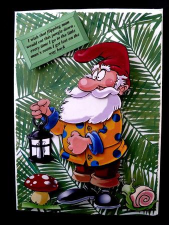 Gregory the Gnome Decoupage Sheet by Maz Kfk