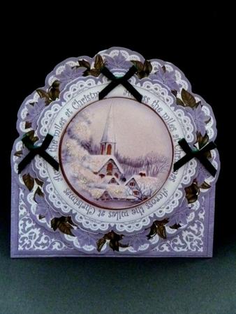 Ice Church Across the Miles Picture Doily C & E Kit by Maz Kfk