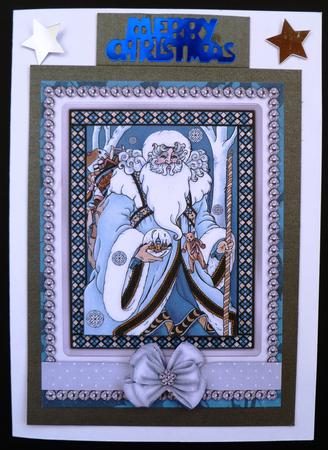 Vintage Santa of the Snow A4 by Maz Kfk