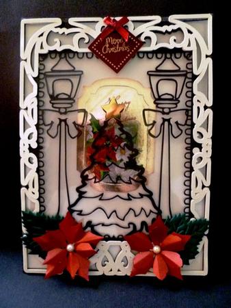 Christmas Tree & Lamp Card by Maz Kfk