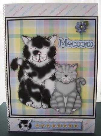 Mum with Kitten by Maz Kfk