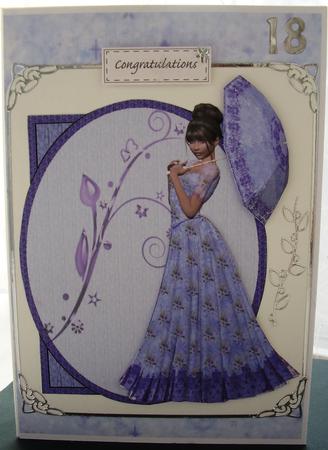 Lavender Lady Decoupage by Maz Kfk