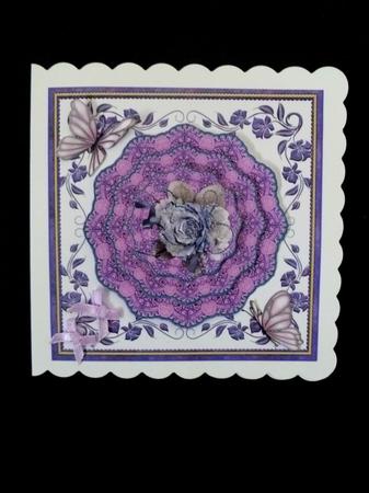 Dusky Rose Vintage Doily Trio Topper by Maz Kfk