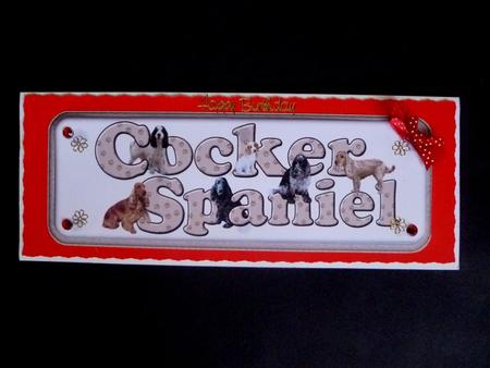 Cocker Spaniel Name Sign by Maz Kfk