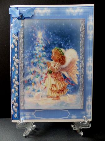 A4 Beautiful Praying Angel by Maz Kfk