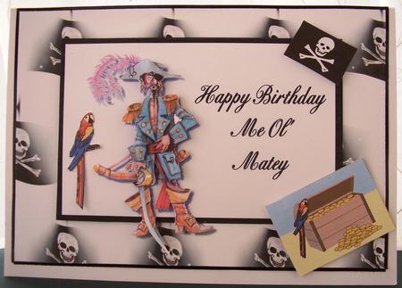 Me Ol' Matey Card Front by Maz Kfk