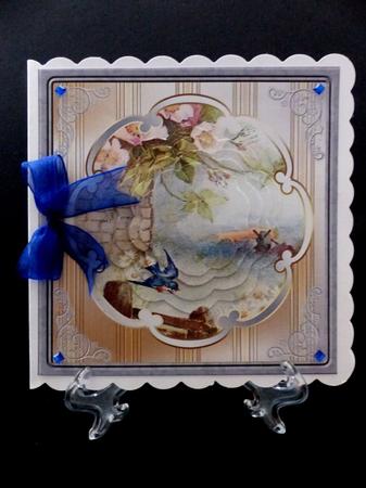 Bluebird Flies Card with Petal Stacker by Maz Kfk