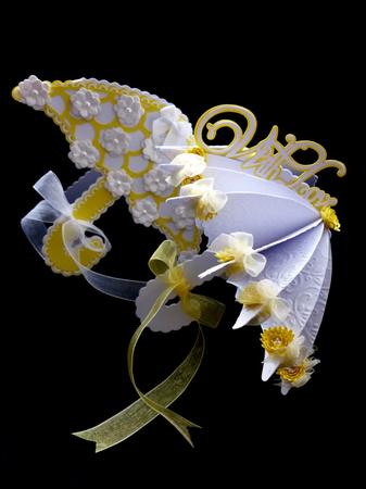 Layered Floral Umbrella Card by Maz Kfk