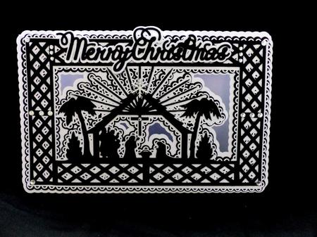Scalloped Layered Nativity Card by Maz Kfk