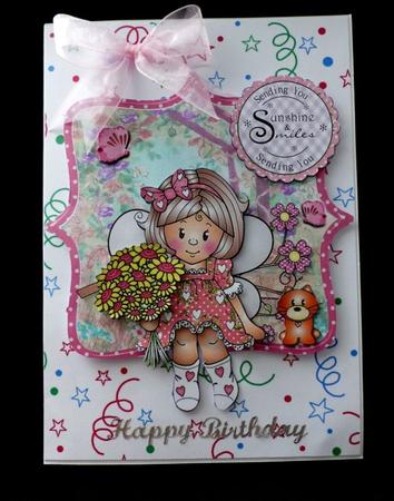 Party Streamers and Stars Large 2 Backing Background Vellum by Maz Kfk