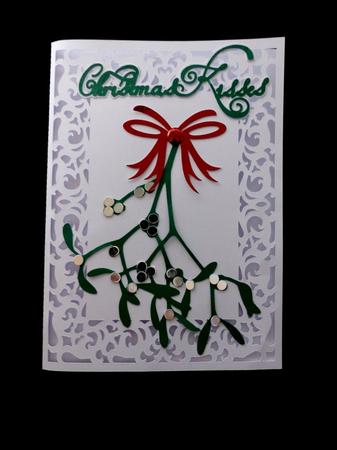 Christmas Kisses Card Only by Maz Kfk
