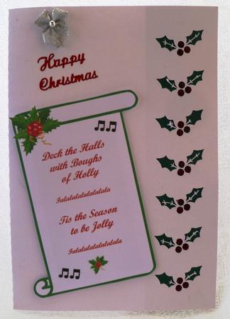 Holly Border Card by Maz Kfk
