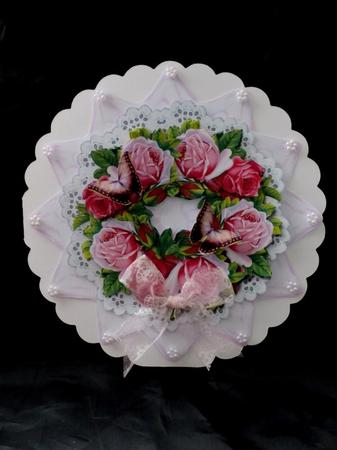 Wreath of Vintage Roses by Maz Kfk