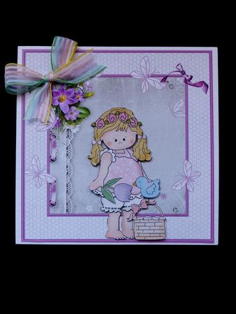 Beth Loves Easter Card with Decoupage by Maz Kfk