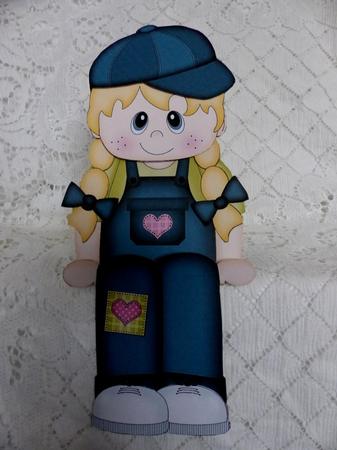 3D on the Shelf Card Kit - Little Girl Cath by Maz Kfk