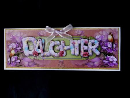 Large Dl Name Card Daughter by Maz Kfk