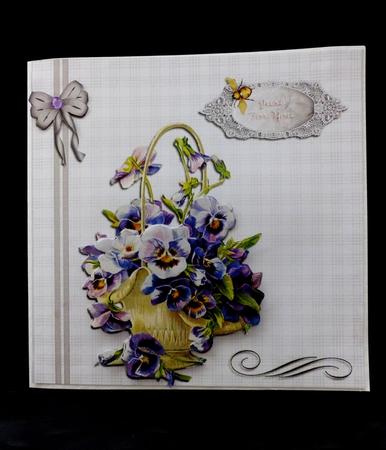 Basket of Pansies by Maz Kfk