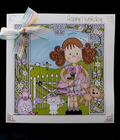Girlz Zoe's Teddy Circle Pyramage Topper by Maz Kfk