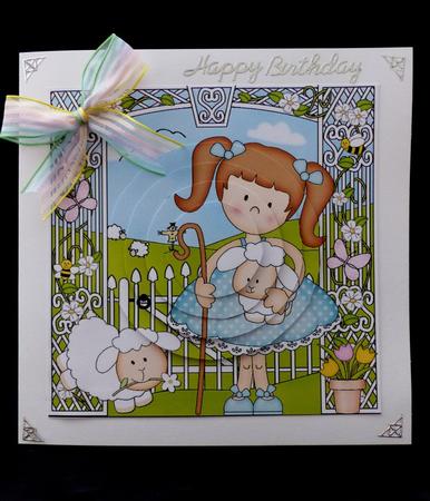 Girlz Liz's Lambs Circle Pyramage Topper by Maz Kfk