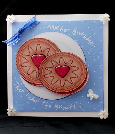 Jammy Dodgers Biscuits Birthday Quick Card N 3D Decoupage by Maz Kfk