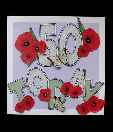 'any Age' with Poppies & Butterflies Card Kit by Maz Kfk