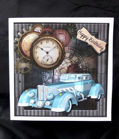 Rolls in Blue Male Card by Maz Kfk