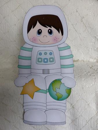 3D on the Shelf Card Kit - Little Space Boy Buddy by Maz Kfk