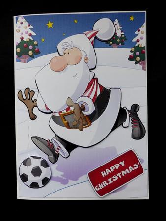 Football Santa Dude (red and White Stripes) by Maz Kfk