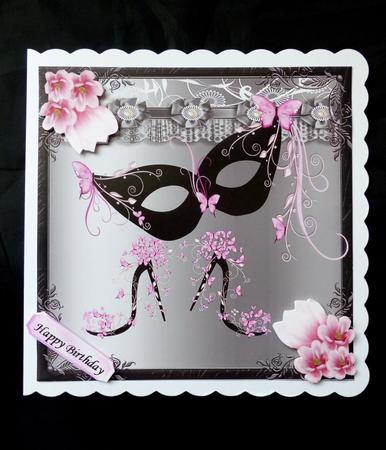 Pink Butterfly Mask and Shoe by Maz Kfk