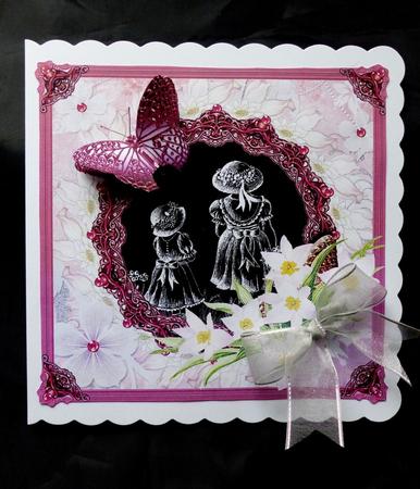 Friends with Butterfly Decoupage by Maz Kfk