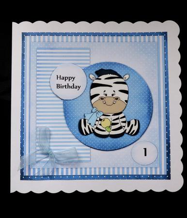 Cute Zebra Birthday Boy by Maz Kfk