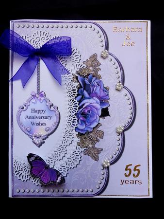 Wedding Anniversary Card Topper 2 by Maz Kfk