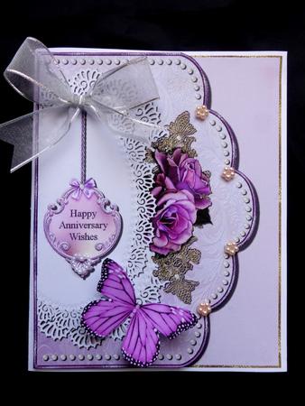 Wedding Anniversary Card Topper 1 by Maz Kfk