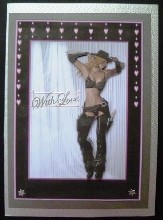 Cowgirl Card Front by Maz Kfk