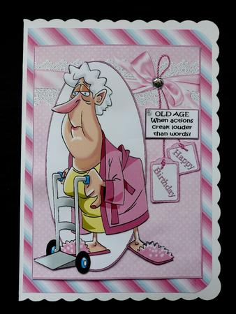 Millie About Old Age Quick Card by Maz Kfk