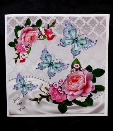 Pretty Pink Floral Vignettes by Maz Kfk